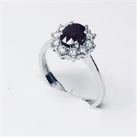 Anillo Giorgio Visconti Mujer in Oro blanco Zaffiro 0.74 Ct AB13092AZ - AB13092AZ